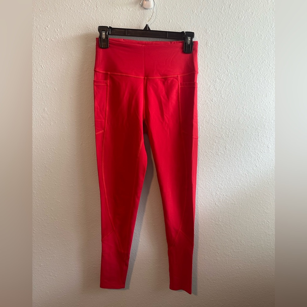 Victoria's Secret Vibrant Red Leggings Sz Small